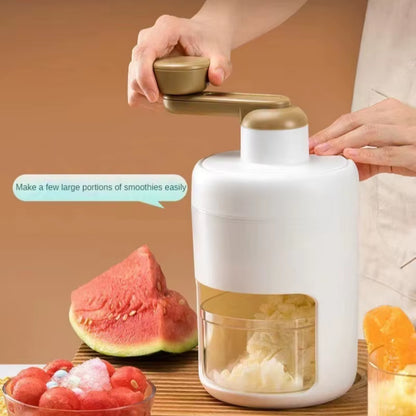 Ice Shaver Household Small Ice Crusher Manual Shaved Ice Milkshake Machine Portable Hand-Cranked Smoothie Machine Kitchen Tools