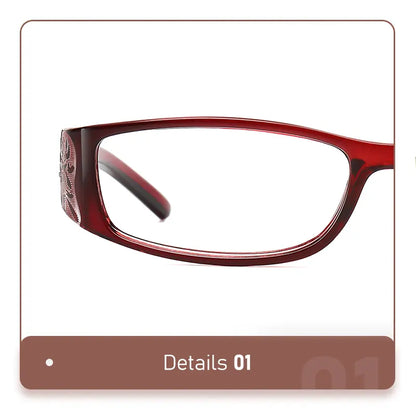 5Pcs Reading Glasses Women Blue Light Blocking Designer Computer Square Reader Spring Hinge Eyewear Lens Fashion Glasses