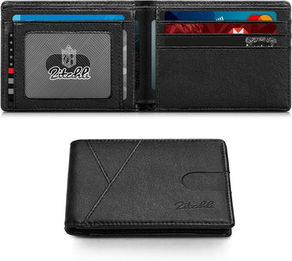 Zitahli Bifold Wallets for Men - Slim RFID Leather Credit Card Holder for 6-11 Cards, Minimalist Thin Wallet with ID Window & Cash Slot,Front Pockt Carteras Para Hombres, Birthday Gifts for Men | Slim