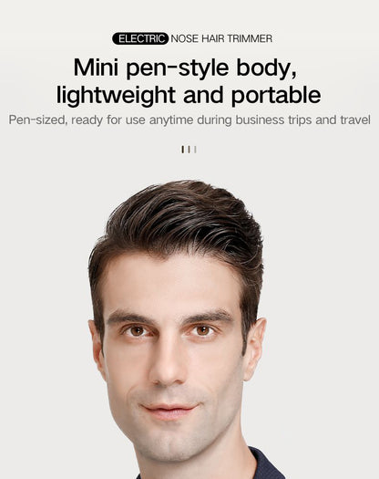 Electric new nose hair trimming rechargeable cleaning nose hair removal and repair tool scissors shaving tool
