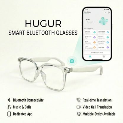 Bluetooth Smart Sunglasses with Real-Time AI Translation, Music Streaming & Hands-Free Calling – Perfect for Travel, Outdoors & Everyday Use Multifunctional Glasses