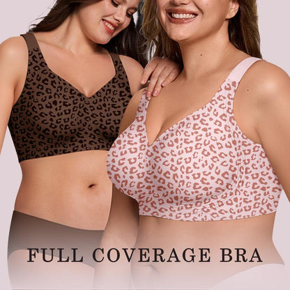 OEAK Women Jelly Bras Wirefree Full Coverage No Underwire Everyday Bras Comfortable Wireless Padded Tshirt Bra