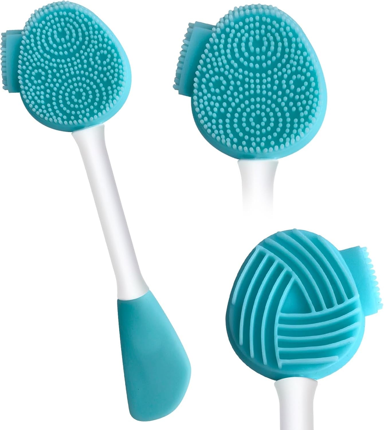 MUIIGOOD Silicone Face Scrubber Face Mask Brush Exfoliating Lip Cleansing Facial Cleansing/Wash Brush Exfoliator Blackhead Skin Care Tool Makeup Removes Dead & Dry Skin for Women Grils Men