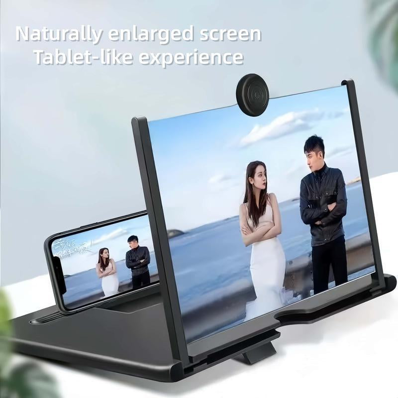 Mobile Phone Magnifier - Ultra-Hd Screen Magnifier for Easy TV Eye Protection Viewing Dual Orientation for Landscapes and Portrait Use Full-Screen Mobile Phone Magnification