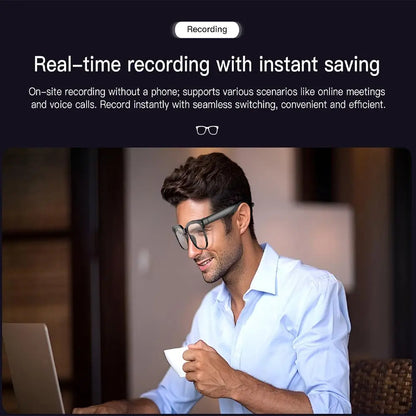 2026 Smart AI Camera Glasses with 8MP High-Quality Lenses HD Camera, Dual Speakers, Directional Sound Output, Smart Touch + Physical Buttons, Hands-Free Photography 160+Languages Real-Time Translation Bluetooth Wireless Calling Valentine'S Day